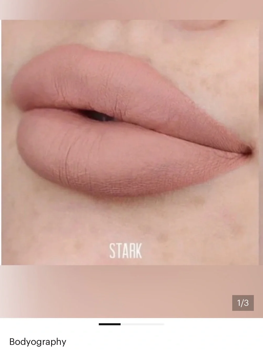 NEW Bodyography Stark Liquid Lipstick — Soft  Nude Pink